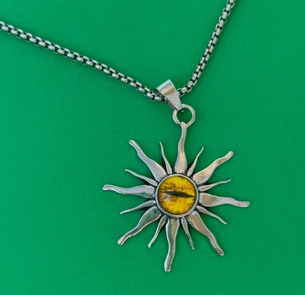 Sun Pendant Necklace for Men Women Streetwear Hip Hop Unisex Necklace - Image 2