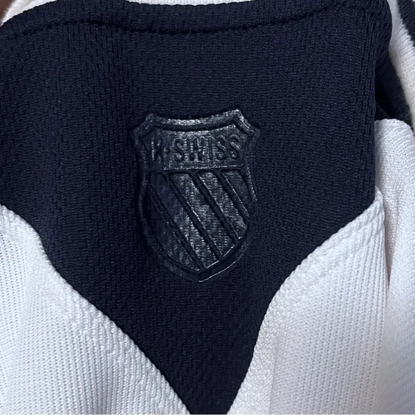 K Swiss • White Navy Quarter Zip Tennis Dress - Image 2