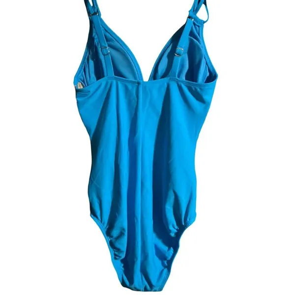 Shade & Shore NWT Blue One Piece Swimsuit Size Small - Image 4