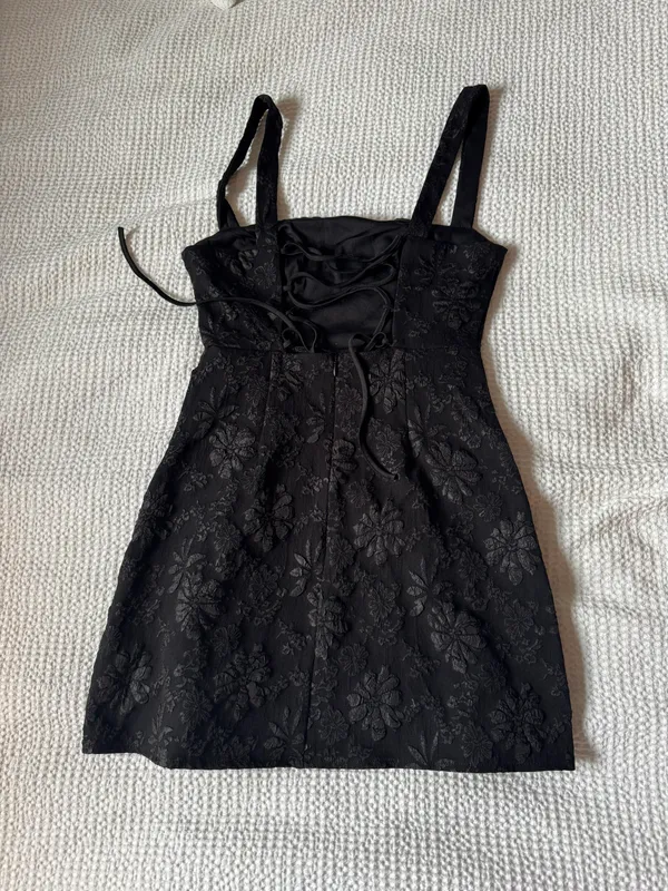 Mini Black Dress - Image 4