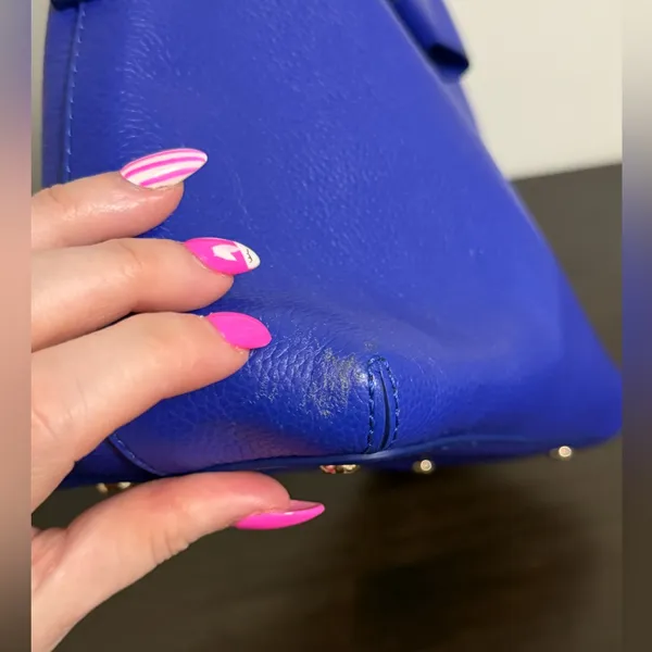 Kate Spade Maise Bow Satchel Bag in Bright Lapis Includes Strap - Image 15