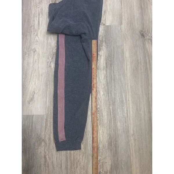 Free People Blue Monday Fleece Joggers in Valley Girl Colorway Side Stripe Small - Image 7