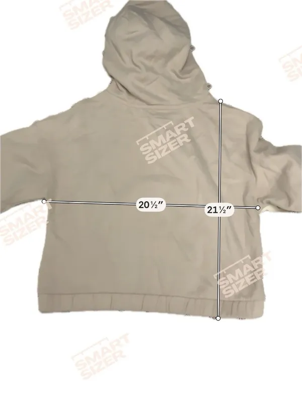 Calvin Klein Performance Hoodie Womens Pullover Beige Logo Zip Pocket Drawstring - Image 3