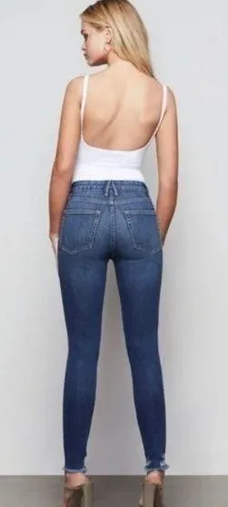 Good American Good Legs Chewed Hem Skinny Jeans 29 size 8 - Image 2