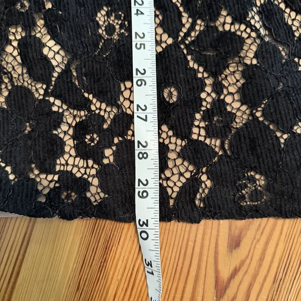 Free People Sz‎ 2 Dangerous Love Mini Dress Black Lace WhimsiGoth Dark Fairycore - Image 14