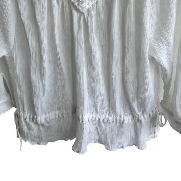 See By Chloe blouse M georgette chiffon crystal white‎ top - Image 7
