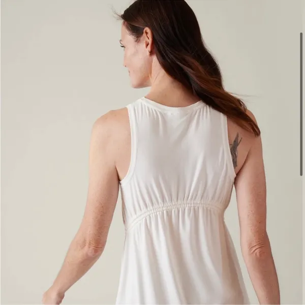 Athleta Air Out Cinch Tank in Magnolia White XL - Image 4