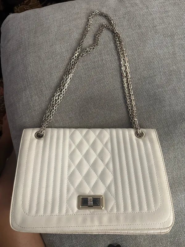 Mellow World Amanda Quilted Shoulder Bag White - Image 7