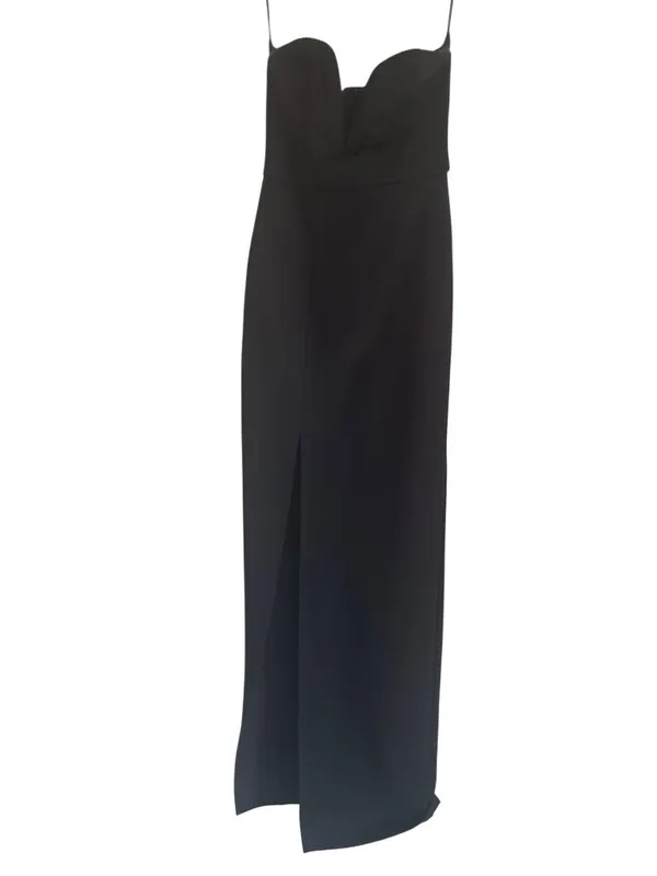 Superdown Gianna Sweetheart Slit Gown in Black XSmall New Womens Maxi Long Dress - Image 4