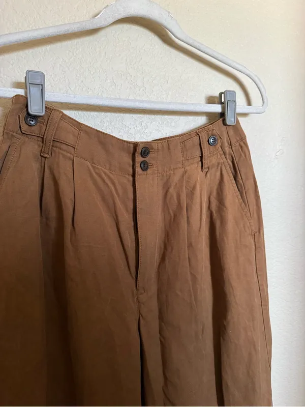 Madewell Harlow Wide Leg Pant Size 4 in Acorn Brown Business Minimalism - Image 6