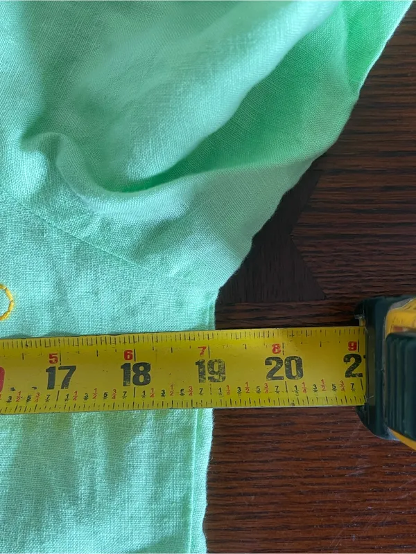Embroidered Light Green Button - Image 5