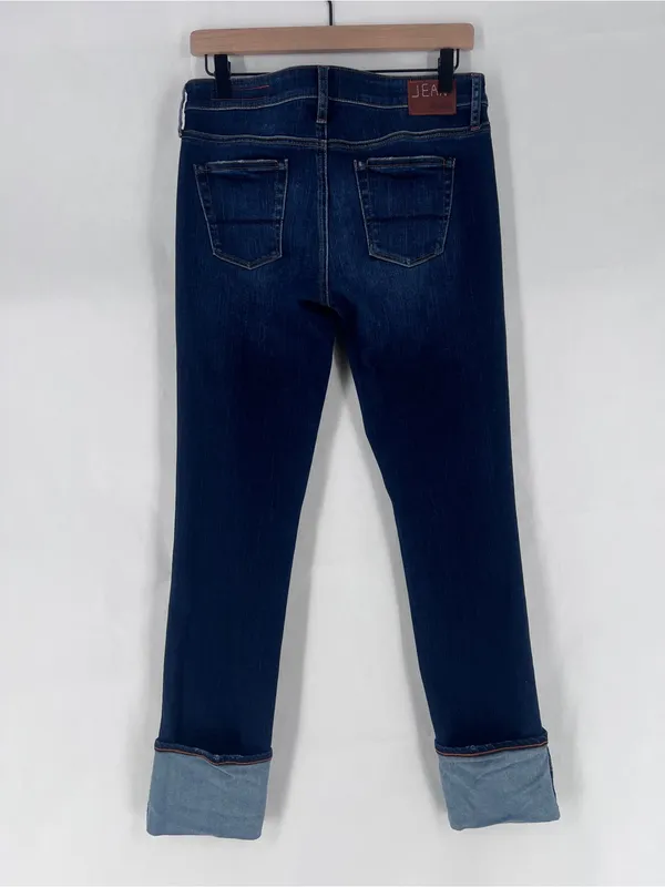 Jean Shop Cindy Cuffed Skinny Jean Dark Wash Denim Women's Size‎ 27 - Image 6