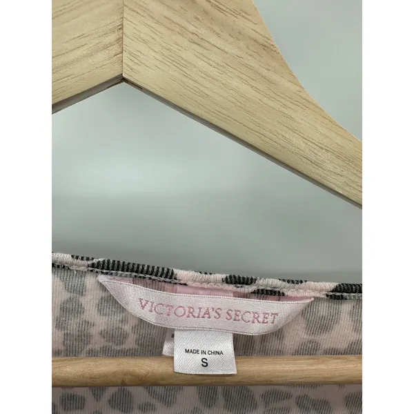 Victoria's Secret Cardigan Size S Pink Black‎ Cheetah Mean Girls Y2K Preppy - Image 6