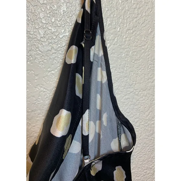 Women's Pretty Little Thing Leopard Print Satin Cowl Neck Maxi Dress Size 10 - Image 3
