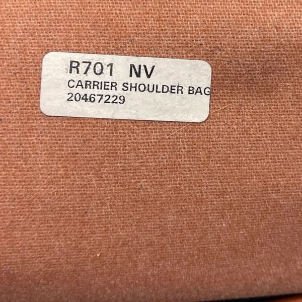 Vintage Dooney & Bourke Leather Carrier Navy Blue Crossbody Purse Turn Key Lock - Image 8
