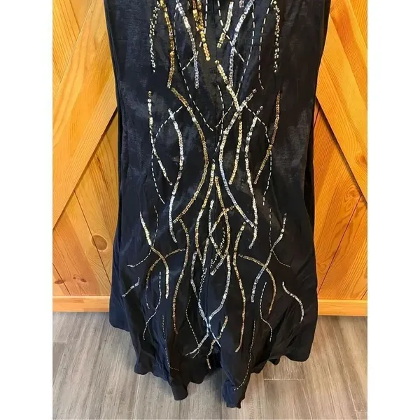 DEB Womens Blk Strapless Bead/Sequin Long Mermaid Event Gown Sz 5 nwt (3016) - Image 4