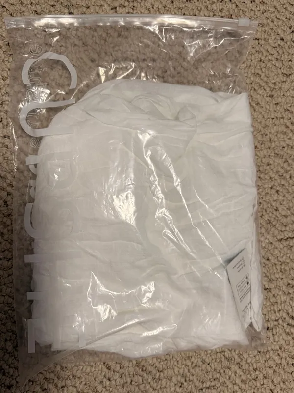 Cupshe NWT White Sheer Beach Cover Up Tunic Dress Size Large coastal - Image 10