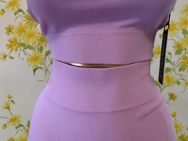 Seamless Crop Top & Biker Short Set size S - Image 3