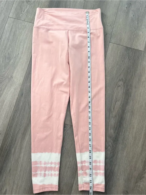 Aerie Chill Play Move Pink Tie Dye High Rise Leggings Size Large - Image 6