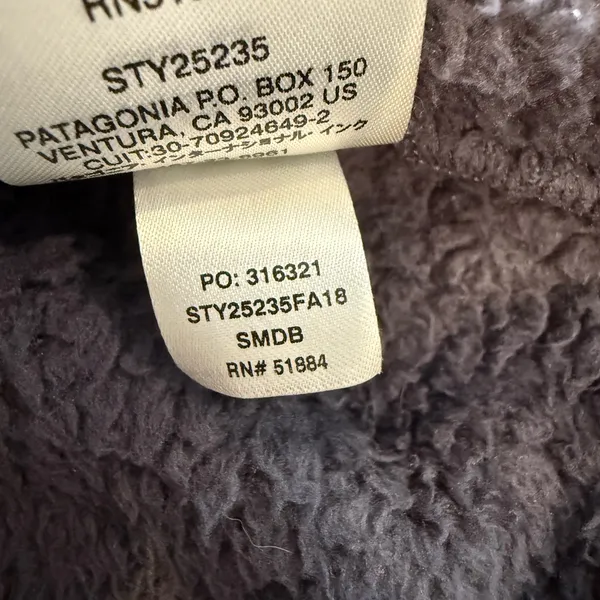 PATAGONIA Los Gatos 1/4 Zip Fleece in Smolder Blue size‎ Large - Image 9