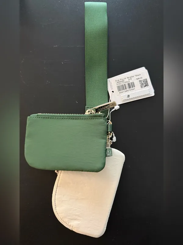 Lululemon Athletica NWT Dual Pouch Wristlet Stack w/Gold - Image 3