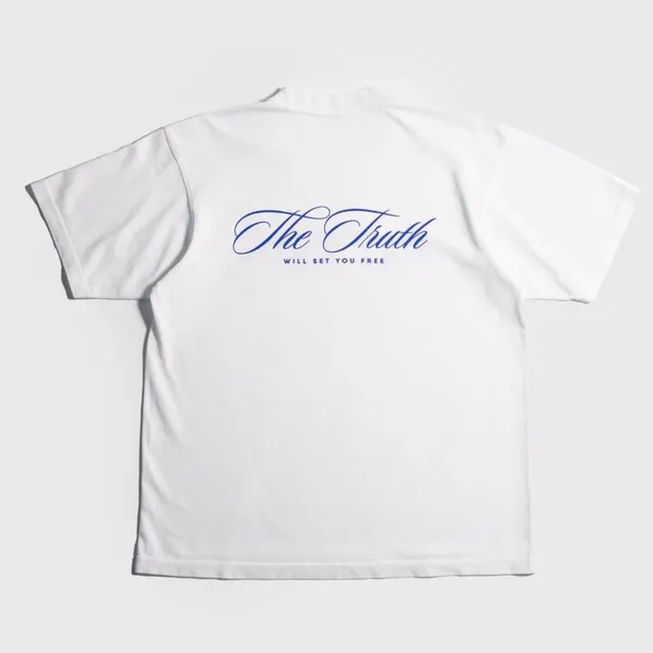 "Set Free X Stay True" White Heavyweight Tee - Image 2