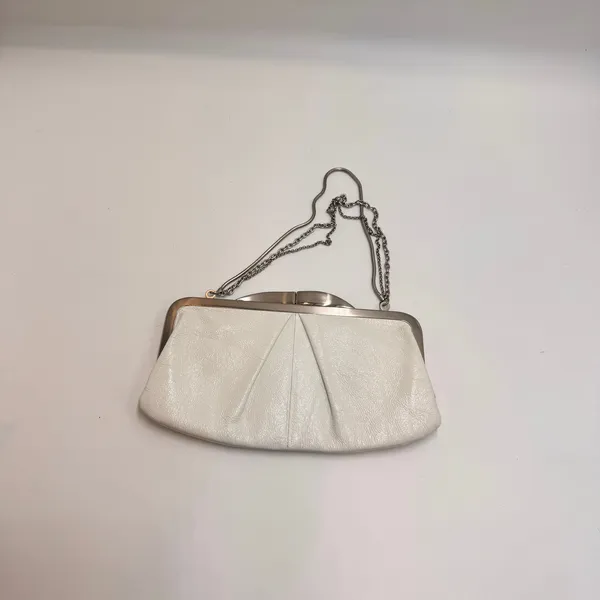 HOBO International Pearl Metallic Leather Frame Clutch Chain Shoulder Bag - Image 2