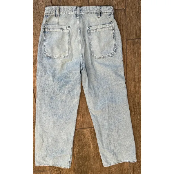 NEW Free People We the Free Palmer Cuffed Baggy Jeans Size 27 - Image 7