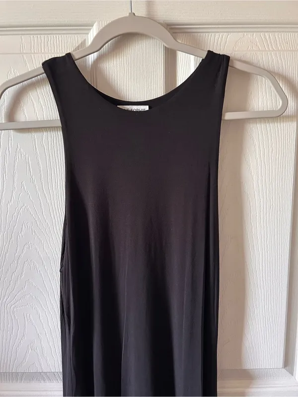 Rue Sophie Revolve Black Sleeveless Long High -Low Maxi Dress‎ Size Med - Image 3