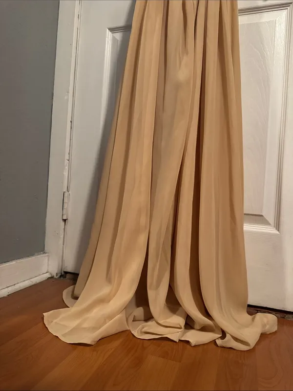SHEIN Halter Maxi Dress in Beige Cream Tone - Image 7