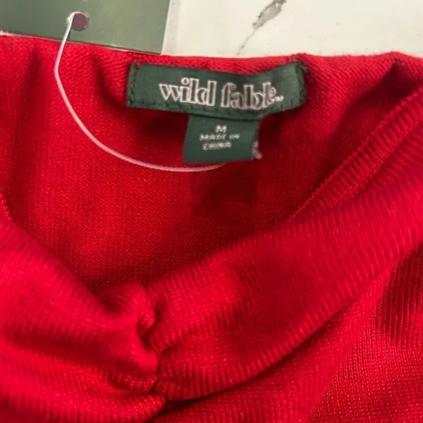 Wild Fable Bold Red Knit Top - Image 2