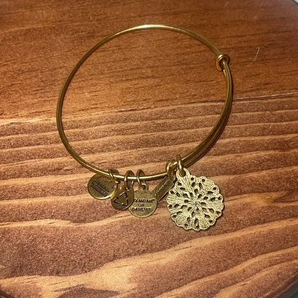 Gold Charm Bracelet with Crystal Accents - Image 2