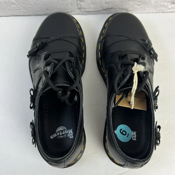 Dr.‎ Martens 1461 Bow Oxford Women's Black Smooth Leather Lace Up Shoes Size 6 - Image 7
