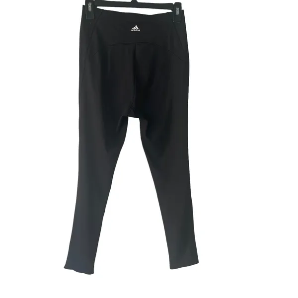 Adidas Size Medium Black High Rise Workout‎ Running Leggings - Image 3