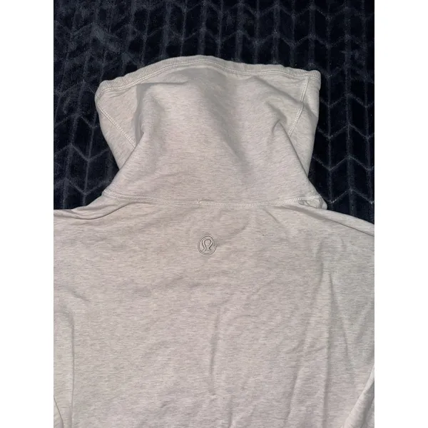 Lululemon Rest Day Pullover Light Pink Cowl Neck Zip Pockets Long Sleeve Size 6 - Image 6