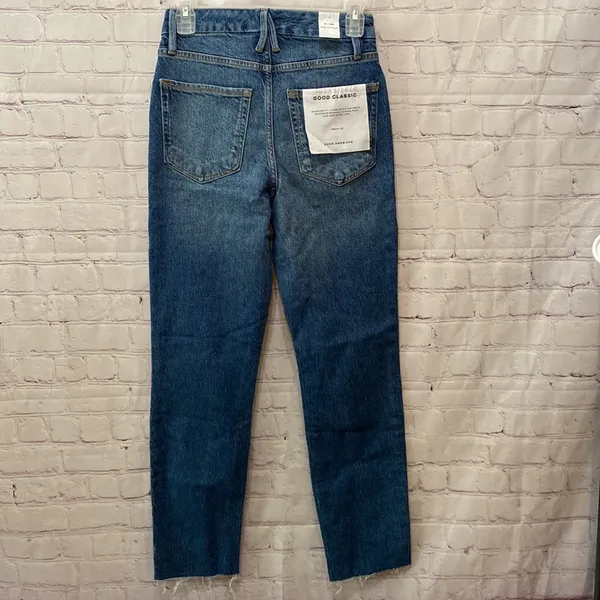 Good American NWT Good Classic Skinny-ish Fit Jeans Size 2 / 26 Medium Wash - Image 6