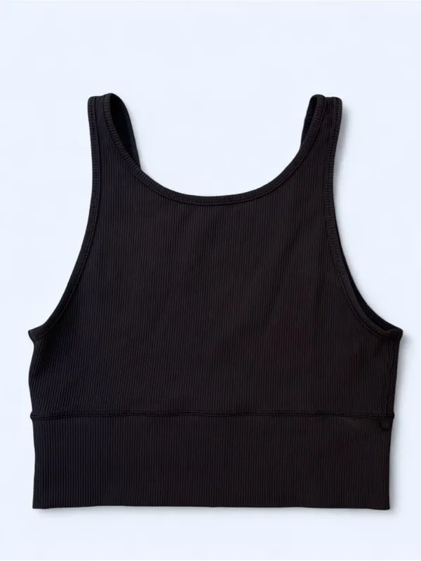 Lululemon Power Pivot Ribbed Crop Tank Top yoga Pilates gym activewear training - Image 4
