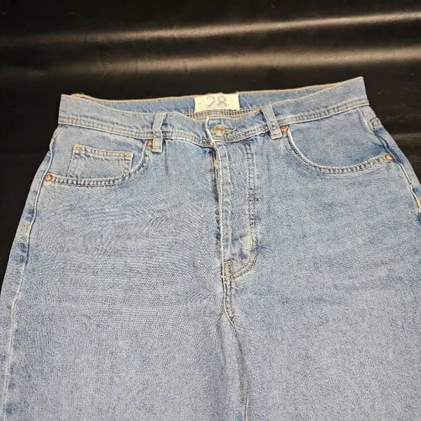 We The‎ Free People Womens Ankle Leg Snap Flare Buttonfly Jeans 28 - Image 3