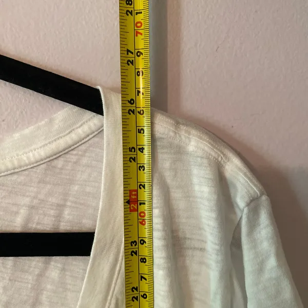 SPANX White V-neck T-Shirt 100% Pima Cotton Minimalist Basic Tee Women's size 3X - Image 7