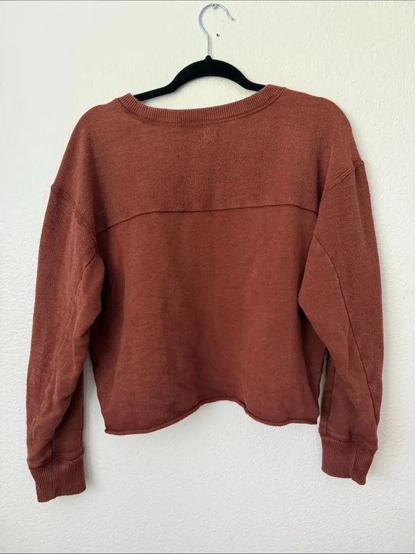 Aerie Cropped Crewneck Sweatshirt - Image 3