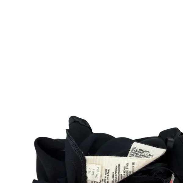 Free People Black Plunge Open Back‎ Maxi Dress Tie Waist High Slit Gown US 2 - Image 12