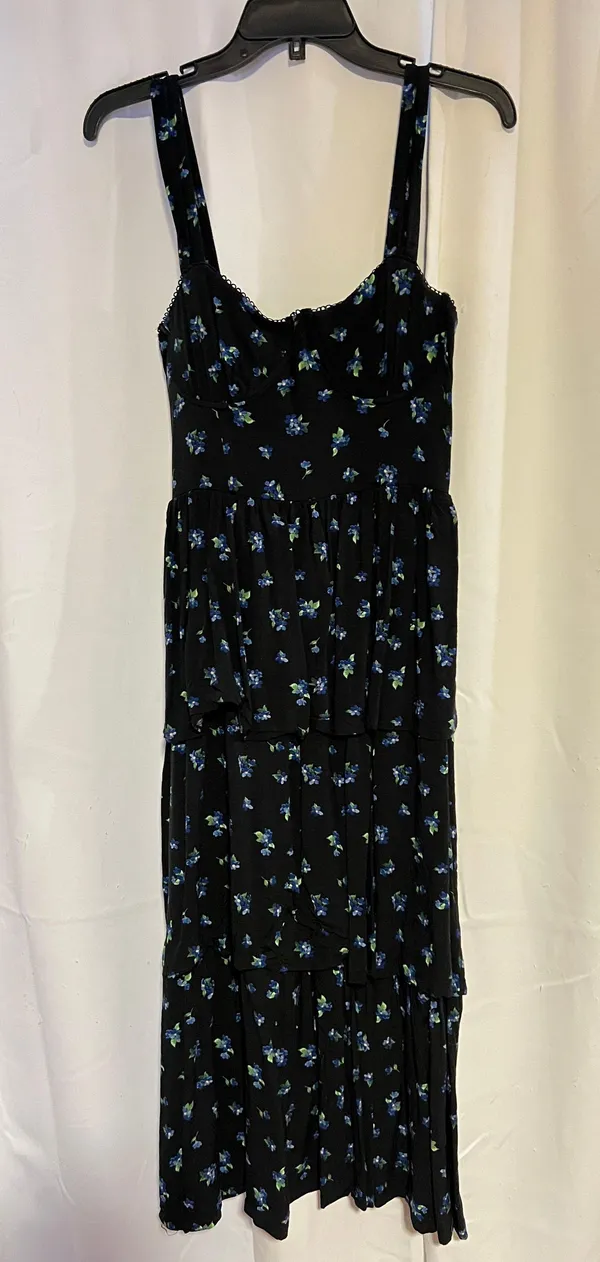 We Wore What Black Floral Dress - Image 3