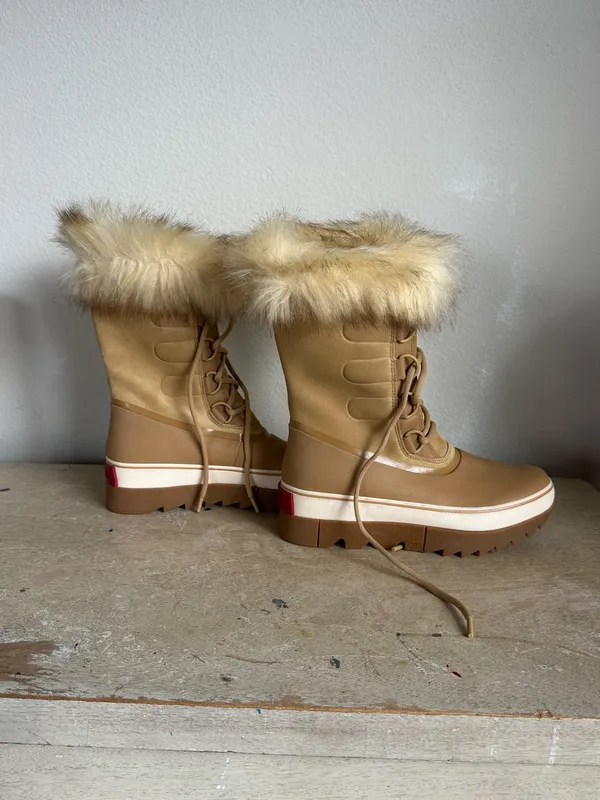 Sorel Joan of Arctic Next Faux Fur Boots in Curry - Image 4