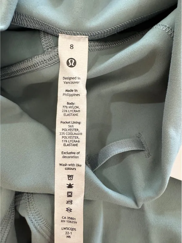 Lululemon Wunder Train High Rise 25” Misty Glade Size 8 NWT - Image 6