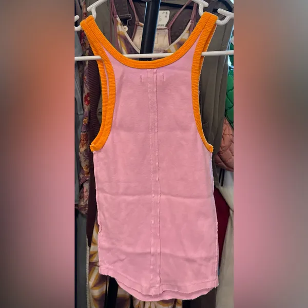 NWT Free People We the Free Only One Ringer Tank Sweet Lilac Carrot Combo - XS - Image 11