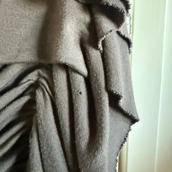 J.Crew Womens Strapless Ruched Draped‎ Midi Dress Charcoal Grey Size 14 41634 - Image 5