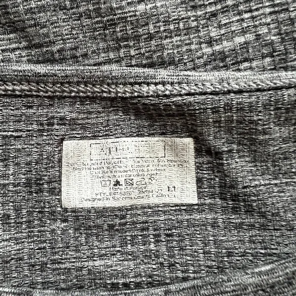 ATHLETA Gray Womens Small Seamless Long Sleeves Athletic Top Heathered Boat Neck - Image 4