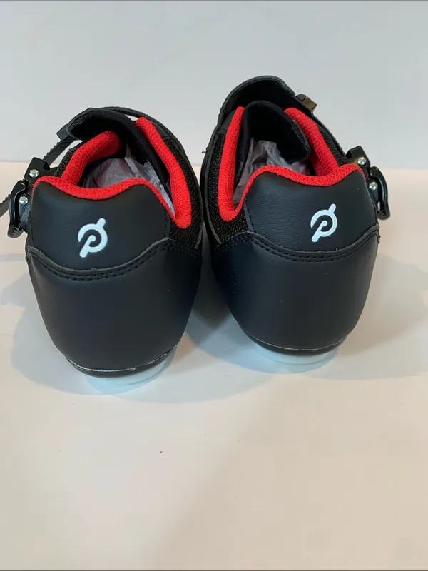 NEW Peloton Unisex Men’s Women’s Size 40 Black Cycling Shoes with Red Trim - Image 4