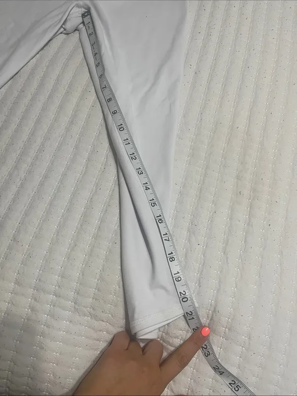 ALO Yoga White High-Rise Leggings - Image 2