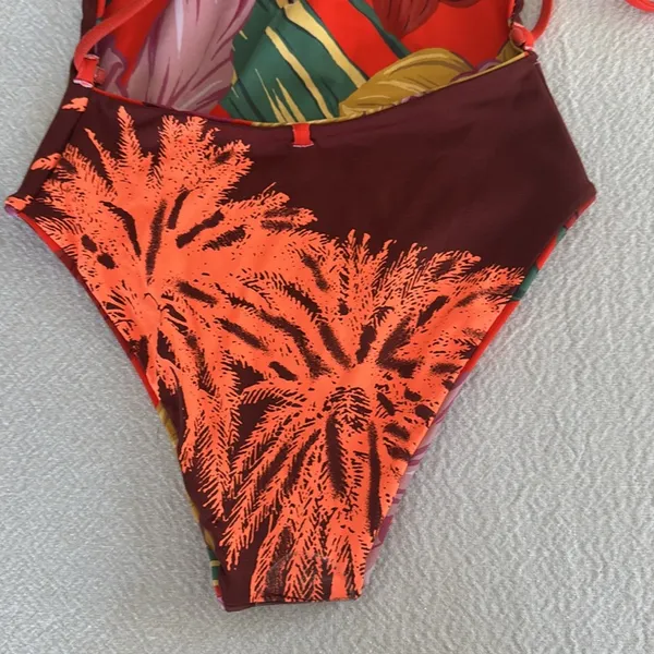 Maaji Camellia Reversible One-Piece Swimsuit, Size Large, $169 - Image 16